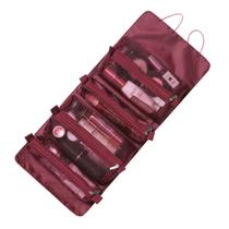 BOLSA NECESSAIRE ESTOJO DE MAQUIAGEM COM COMPARTIMENTOS Cor:Vermelho - GENERICA