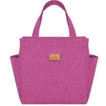 Bolsa Nécessaire Feminina Térmica Porta Marmita Lancheira Escolar Casual Dia a Dia Média Com Ziperes Fortes Resistente