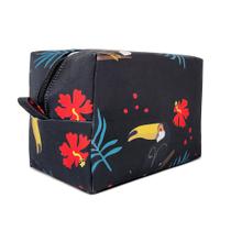 Bolsa Necessaire Grande Feminina Estampada Moda Blogueira Versátil Porta Maquiagem Para Viagem