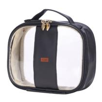 Bolsa Necessaire Grande Organizadora Transparente Preta Guardar Maquiagem Higiene Pessoal Remédios Bolsa Necessaire Grande Organizadora Transparente Preta Guardar Maquiagem Higiene Pessoal Remédios