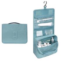 Bolsa Necessaire Impermeável P/ Cosméticos E Maquiagem Azul Claro Bolsa Necessaire Impermeável P/ Cosméticos E Maquiagem Azul Claro
