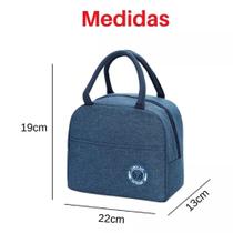 Bolsa nécessaire lancheira térmica portátil designer moderno