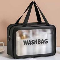 Bolsa Necessaire Maquiagem Femininas transparente WASHBAG à prova d'água Bolsa Necessaire Maquiagem Femininas transparente WASHBAG à prova d'água