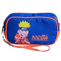 Bolsa Nécessaire Naruto de Viagem Multiuso Azul Oficial VIZ - Zona Criativa
