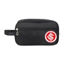 Bolsa Necessaire Personalizada Nylon Preta Time de Futebol