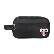 Bolsa Necessaire Personalizada Nylon Preta Time de Futebol