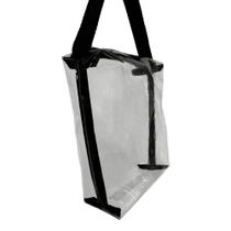 Bolsa Necessaire Transparente com Acabamento 20 x 08 x 20 cm