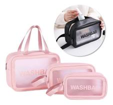 Bolsa Nécessaire Washbag Pequena Transparente Para Maquiagem Viagem Cosméticos - BSAN SHOP