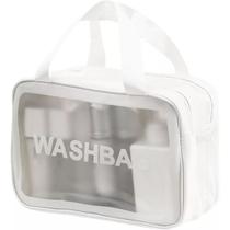 Bolsa Necessaire Washbag Transparente Grande Praia Piscina Viagem