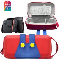 Bolsa Nintendo Switch 2 Mario Case Cabe Dock Carregador