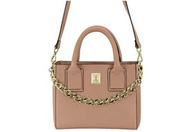 Bolsa Nude Detalhe Corrente Vizzano Tote 10063.1