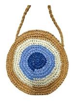 Bolsa Olho Grego Palha Moda Praia Tiracolo Redonda Bolsa Olho Grego Palha Moda Praia Tiracolo Redonda