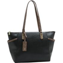 Bolsa Ombro Chenson Detalhe Monograma 3485543 Cor:Preto