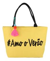 Bolsa Ombro Feminina Praia Piscina Compra Feira Grande