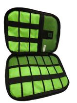 Bolsa organizadora armazenamento acessório portátil viagem p/ cabo De Dados Usb Carregador Plug