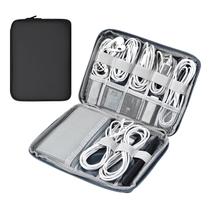 Bolsa organizadora Cord Miloocul Leather Portable Tech Black Bolsa organizadora Cord Miloocul Leather Portable Tech Black