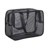 Bolsa Organizadora De Banho Em Malha De Grande Capacidade Multifuncional Portátil Para Cosméticos Bolsa Organizadora De Banho Em Malha De Grande Capacidade Multifuncional Portátil Para Cosméticos