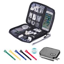 Bolsa organizadora de cabos de viagem Sunsir Portable Waterproof Grey