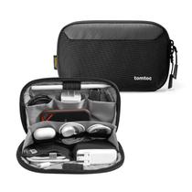 Bolsa organizadora de cabos de viagem tomtoc para eletrônicos preta