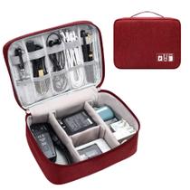Bolsa organizadora de cabos de viagem YOUBDM impermeável com grande capacidade Bolsa organizadora de cabos de viagem YOUBDM impermeável com grande capacidade