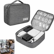 Bolsa Organizadora de Cabos e Acessórios Eletrônicos para Viagem e dia a dia