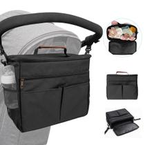 Bolsa organizadora de carrinho de criança Miracle Maby para mamãe com capacidade de 12L Bolsa organizadora de carrinho de criança Miracle Maby para mamãe com capacidade de 12L