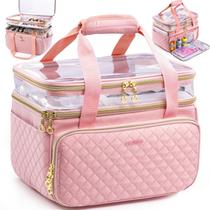 Bolsa organizadora de costura AMOIGEE de dupla camada 30x20x22 cm Bolsa organizadora de costura AMOIGEE de dupla camada 30x20x22 cm