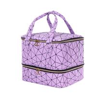 Bolsa organizadora de esmaltes Uross contém 42 garrafas e luminária de unhas Bolsa organizadora de esmaltes Uross contém 42 garrafas e luminária de unhas