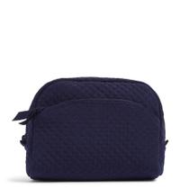 Bolsa organizadora de maquiagem cosmética Vera Bradley Microfiber Navy Bolsa organizadora de maquiagem cosmética Vera Bradley Microfiber Navy