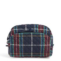 Bolsa organizadora de maquiagem cosmética Vera Bradley Tartan Plaid Bolsa organizadora de maquiagem cosmética Vera Bradley Tartan Plaid