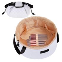 Bolsa organizadora de maquiagem FANGENKE Drawstring Waterproof White Bolsa organizadora de maquiagem FANGENKE Drawstring Waterproof White