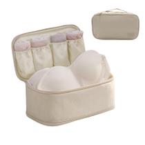 Bolsa organizadora de roupa íntima de viagem MOSSTYUS de poliéster reciclado Bolsa organizadora de roupa íntima de viagem MOSSTYUS de poliéster reciclado