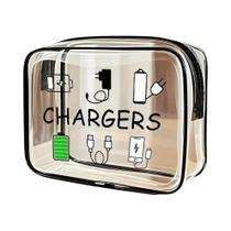 Bolsa Organizadora De Viagem Em PVC Leve De Grande Capacidade Com Fecho De Zíper Para Maquiagem E Bolsa Organizadora De Viagem Em PVC Leve De Grande Capacidade Com Fecho De Zíper Para Maquiagem E