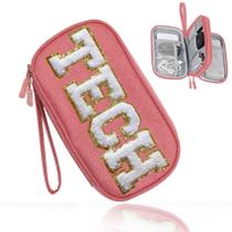 Bolsa organizadora eletrônica COSHAYSOO Cord Charger rosa Bolsa organizadora eletrônica COSHAYSOO Cord Charger rosa