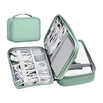 Bolsa organizadora Miloocul Miloocul Cabo de couro de dupla camada Bolsa organizadora Miloocul Miloocul Cabo de couro de dupla camada