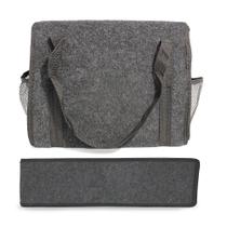 Bolsa Organizadora Porta Malas Universal + Capa Porta Triângulo de Sinalização Carpete Grafite Automotivo Bolsa Organizadora Porta Malas Universal + Capa Porta Triângulo de Sinalização Carpete Grafite Automotivo