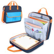 Bolsa Organizadora Yarwo con Cierre y 3 Anillos Azul Marino 34x11x30 cm Bolsa Organizadora Yarwo con Cierre y 3 Anillos Azul Marino 34x11x30 cm
