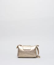 Bolsa p Couro Fernanda - Prata Velho Bolsa p Couro Fernanda - Prata Velho
