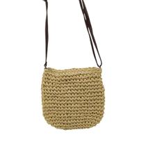 Bolsa Palha Saco Transversal Com Alça Casual Simples BL-606