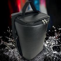 Bolsa Para Bebidas Cooler Térmica Porta 4 Garrafas E Taças De Vinho Anti Vazamentos - BAG4 - Preto