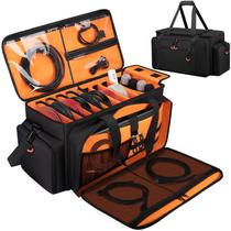 Bolsa para Cabos DJ Wigojoy Grande Laranja com Bolso para Laptop Bolsa para Cabos DJ Wigojoy Grande Laranja com Bolso para Laptop