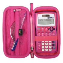 Bolsa para calculadora Aproca compatível com TI-30XIIS rosa