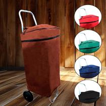 Bolsa Para Carrinho SEM CARRINHO Feira Compras 21L Nylon Resistente Bolso Com Ziper