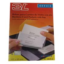 Bolsa Para Cartões de Visita Com Aba - Pacote com 4 unidades (105x60mm)
