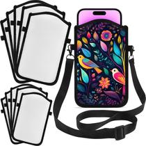 Bolsa para celular Gadjica 20x12cm com alça ajustável branca