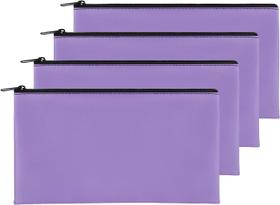 Bolsa para Dinero Joyberg Paquete de 4 Morado Impermeable de Cuero PU Bolsa para Dinero Joyberg Paquete de 4 Morado Impermeable de Cuero PU