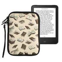 Bolsa para E-reader kwmobile - Neoprene Universal (Tamanho 6) - Bege Bolsa para E-reader kwmobile - Neoprene Universal (Tamanho 6) - Bege