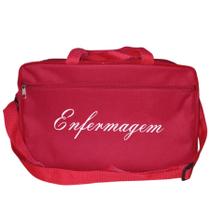Bolsa para enfermagem com alça de mão e ombro cor vermelha Bolsa para enfermagem com alça de mão e ombro cor vermelha