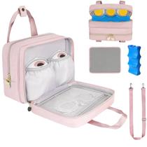 Bolsa para Extractor de Leche Portátil Jaffzora con Compartimento Refrigerado Rosa Bolsa para Extractor de Leche Portátil Jaffzora con Compartimento Refrigerado Rosa