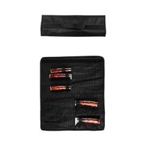 Bolsa Para Facas De Chef Oxford Preta Com 5 Bolsos, Estojo Portátil Para Armazenamento De Facas De